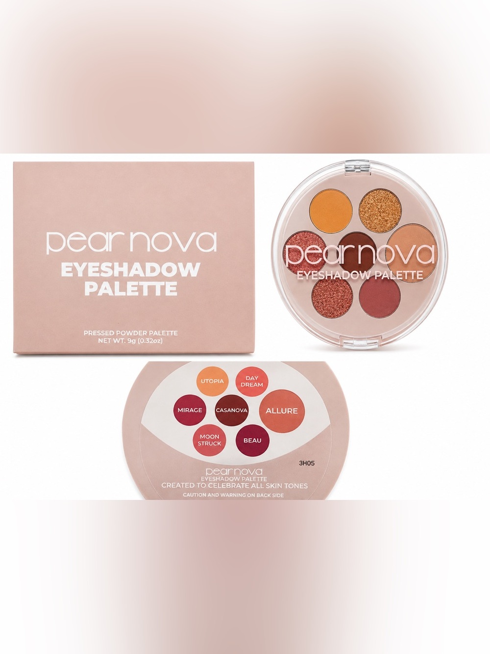 Pear Nova Eyeshadow Palette | 7 Shades | Never Used
